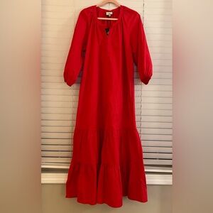 Tuckernuck Red Lyles Maxi Dress NWT—Size Large